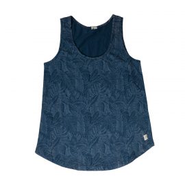 Navy Blue Sleeveless T-Shirt